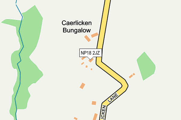 NP18 2JZ map - OS OpenMap – Local (Ordnance Survey)