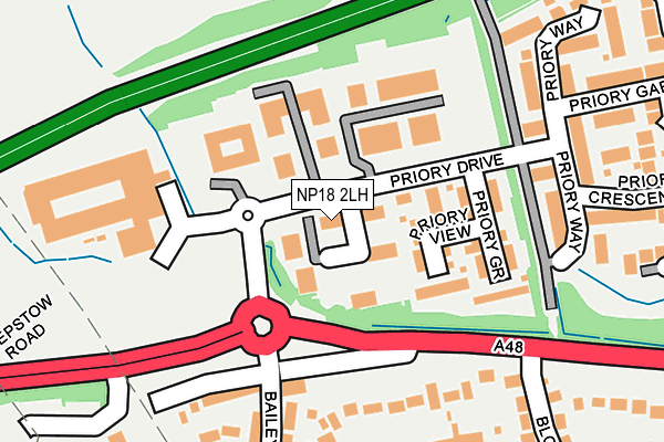 NP18 2LH map - OS OpenMap – Local (Ordnance Survey)