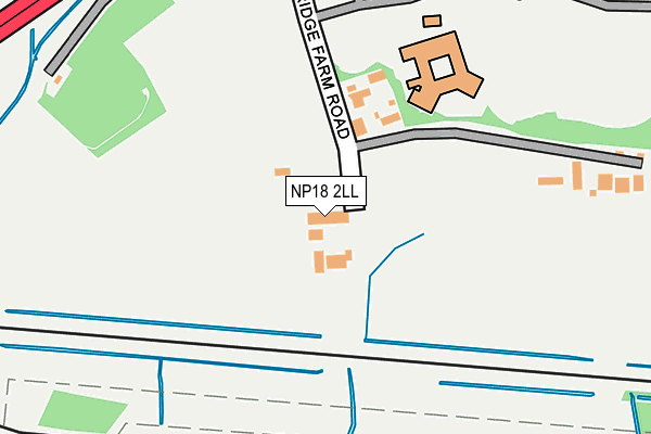 NP18 2LL map - OS OpenMap – Local (Ordnance Survey)
