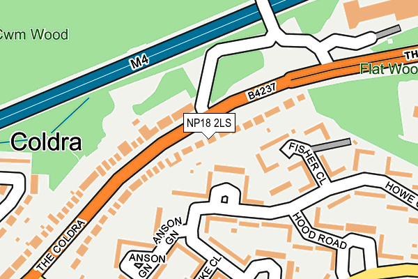 NP18 2LS map - OS OpenMap – Local (Ordnance Survey)
