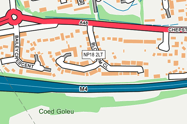 NP18 2LT map - OS OpenMap – Local (Ordnance Survey)