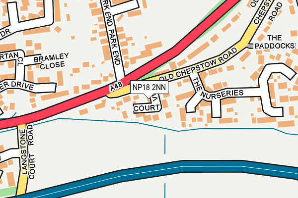 NP18 2NN map - OS OpenMap – Local (Ordnance Survey)
