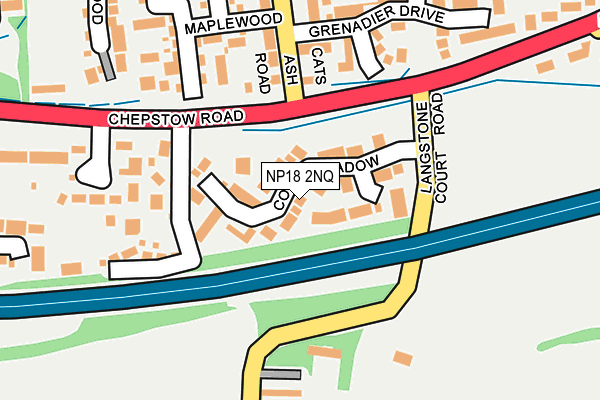 NP18 2NQ map - OS OpenMap – Local (Ordnance Survey)
