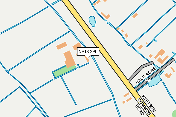 NP18 2PL map - OS OpenMap – Local (Ordnance Survey)