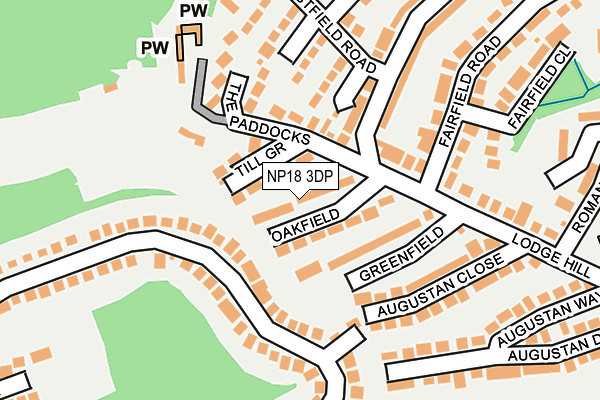 NP18 3DP map - OS OpenMap – Local (Ordnance Survey)