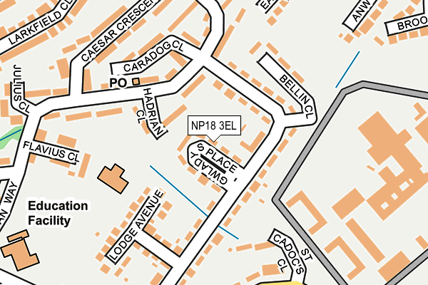 NP18 3EL map - OS OpenMap – Local (Ordnance Survey)