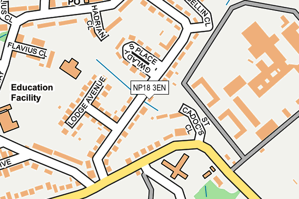 NP18 3EN map - OS OpenMap – Local (Ordnance Survey)