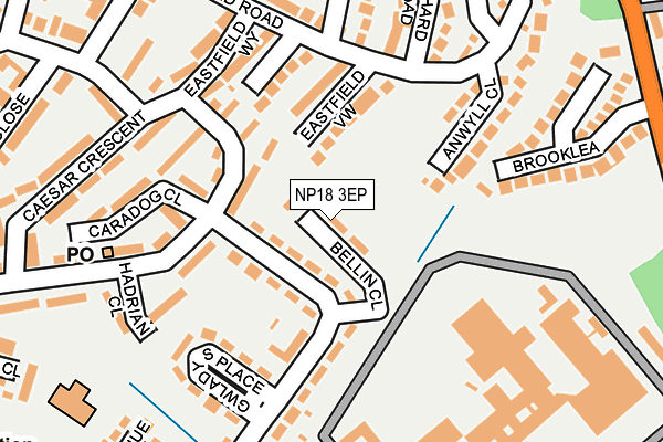 NP18 3EP map - OS OpenMap – Local (Ordnance Survey)