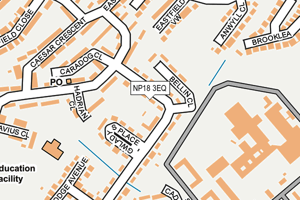 NP18 3EQ map - OS OpenMap – Local (Ordnance Survey)