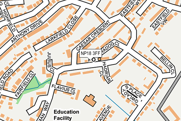 NP18 3FF map - OS OpenMap – Local (Ordnance Survey)