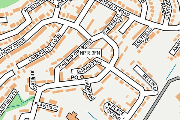 NP18 3FN map - OS OpenMap – Local (Ordnance Survey)