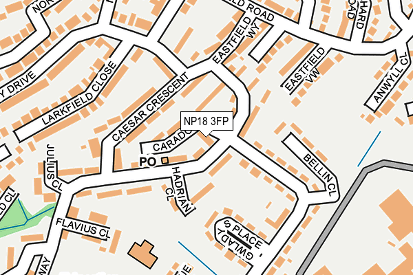 NP18 3FP map - OS OpenMap – Local (Ordnance Survey)