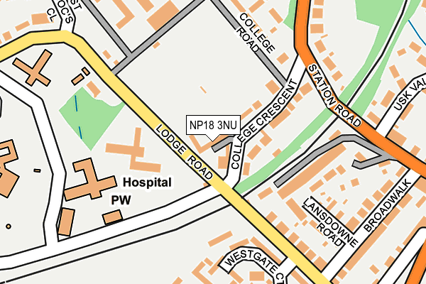 NP18 3NU map - OS OpenMap – Local (Ordnance Survey)