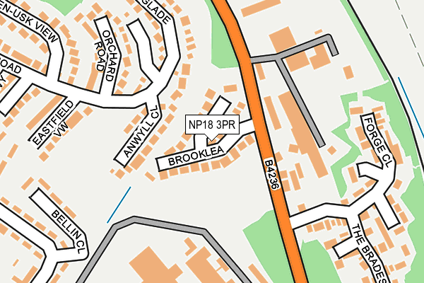 NP18 3PR map - OS OpenMap – Local (Ordnance Survey)
