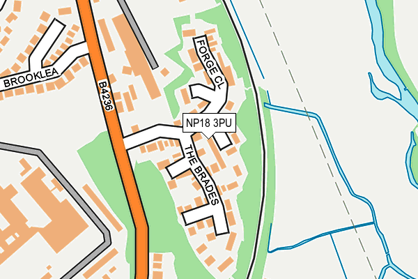NP18 3PU map - OS OpenMap – Local (Ordnance Survey)