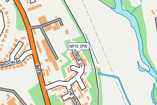 NP18 3PW map - OS OpenMap – Local (Ordnance Survey)