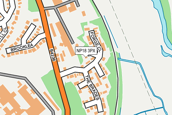 NP18 3PX map - OS OpenMap – Local (Ordnance Survey)