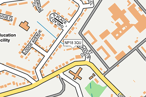 NP18 3QU map - OS OpenMap – Local (Ordnance Survey)