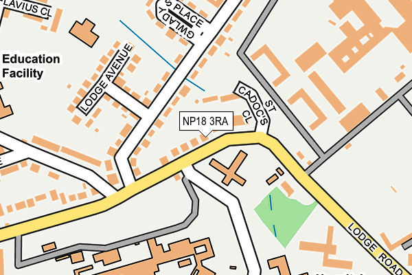 NP18 3RA map - OS OpenMap – Local (Ordnance Survey)