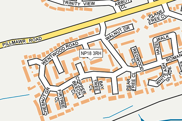 NP18 3RH map - OS OpenMap – Local (Ordnance Survey)