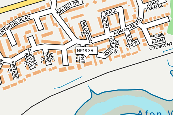 NP18 3RL map - OS OpenMap – Local (Ordnance Survey)