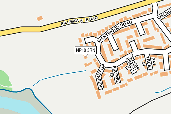 NP18 3RN map - OS OpenMap – Local (Ordnance Survey)
