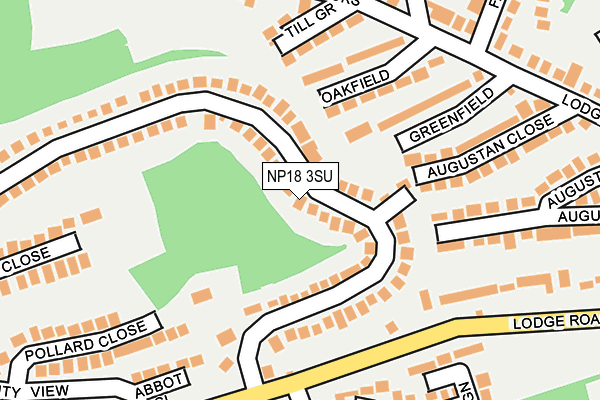 NP18 3SU map - OS OpenMap – Local (Ordnance Survey)