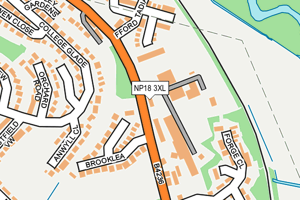 NP18 3XL map - OS OpenMap – Local (Ordnance Survey)