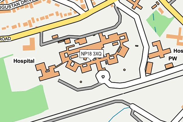 NP18 3XQ map - OS OpenMap – Local (Ordnance Survey)