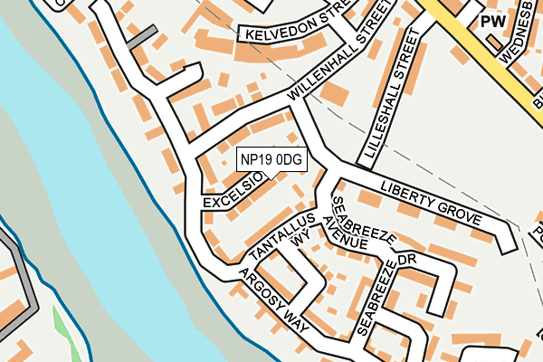 NP19 0DG map - OS OpenMap – Local (Ordnance Survey)