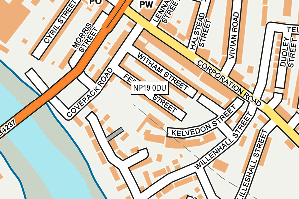 NP19 0DU map - OS OpenMap – Local (Ordnance Survey)