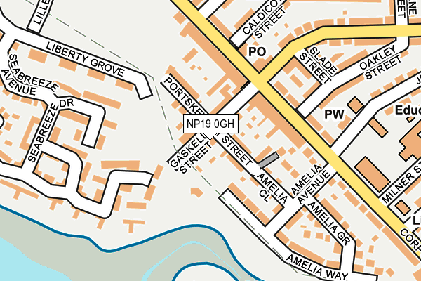 NP19 0GH map - OS OpenMap – Local (Ordnance Survey)