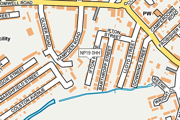 NP19 0HH map - OS OpenMap – Local (Ordnance Survey)