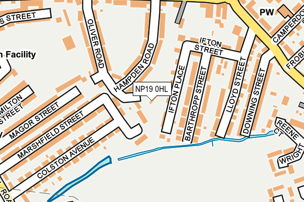 NP19 0HL map - OS OpenMap – Local (Ordnance Survey)