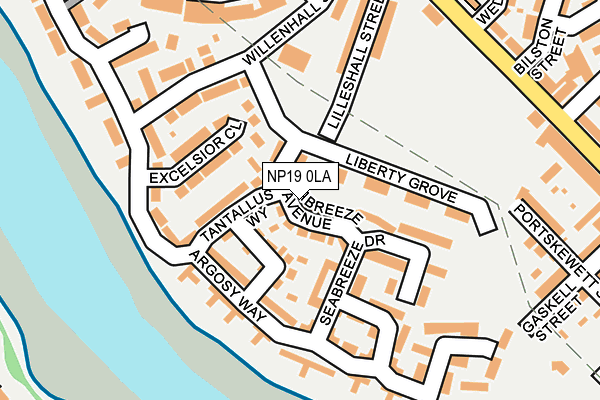 NP19 0LA map - OS OpenMap – Local (Ordnance Survey)