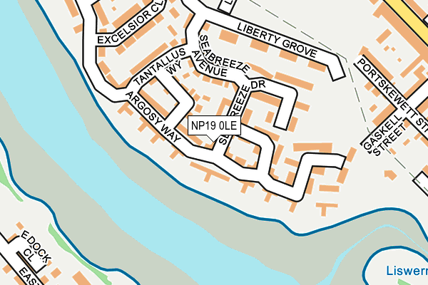 NP19 0LE map - OS OpenMap – Local (Ordnance Survey)