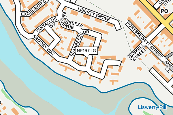 NP19 0LG map - OS OpenMap – Local (Ordnance Survey)