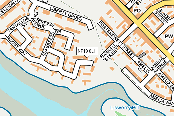 NP19 0LH map - OS OpenMap – Local (Ordnance Survey)