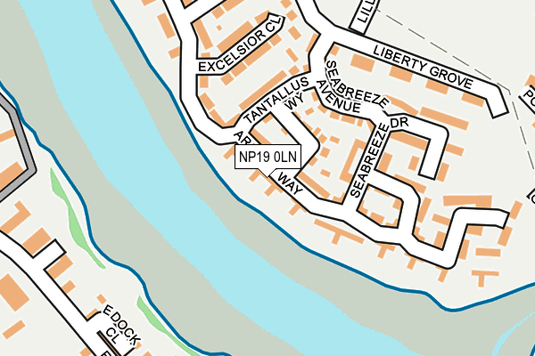 NP19 0LN map - OS OpenMap – Local (Ordnance Survey)