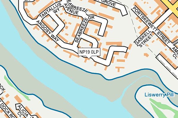 NP19 0LP map - OS OpenMap – Local (Ordnance Survey)