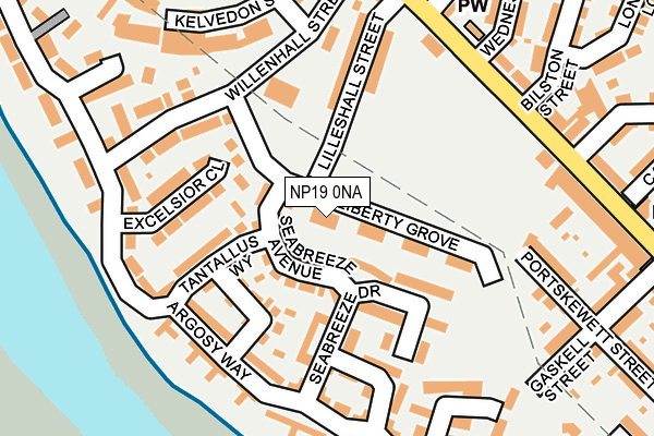 NP19 0NA map - OS OpenMap – Local (Ordnance Survey)