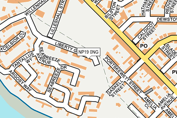 NP19 0NG map - OS OpenMap – Local (Ordnance Survey)
