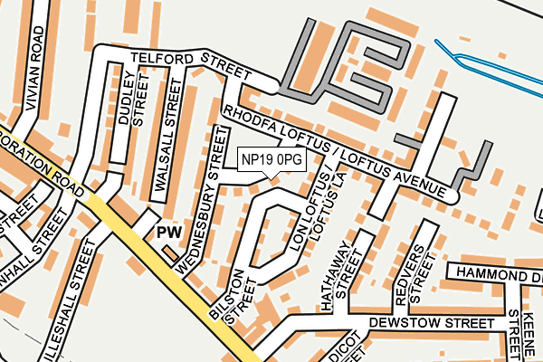 NP19 0PG map - OS OpenMap – Local (Ordnance Survey)