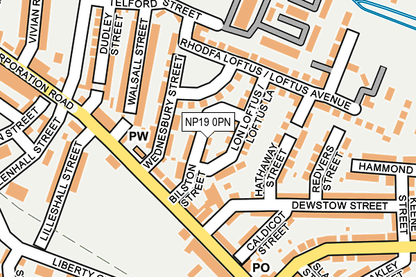 NP19 0PN map - OS OpenMap – Local (Ordnance Survey)