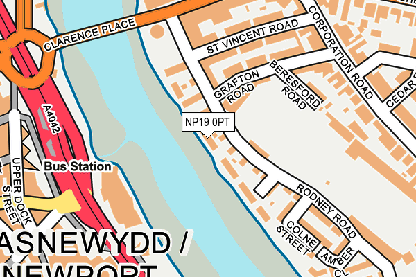 NP19 0PT map - OS OpenMap – Local (Ordnance Survey)