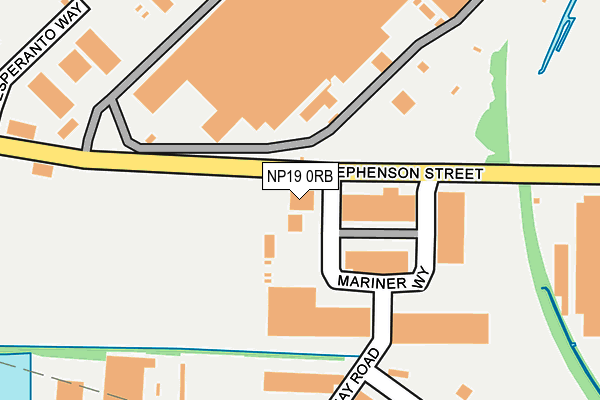 NP19 0RB map - OS OpenMap – Local (Ordnance Survey)