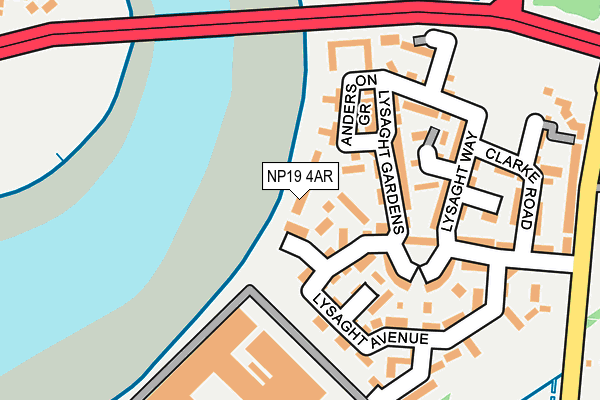 NP19 4AR map - OS OpenMap – Local (Ordnance Survey)