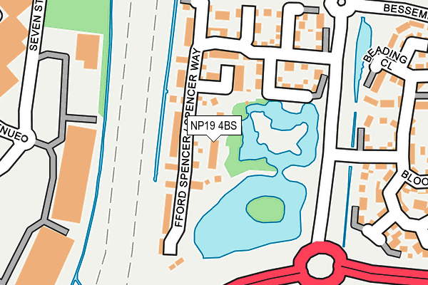 NP19 4BS map - OS OpenMap – Local (Ordnance Survey)