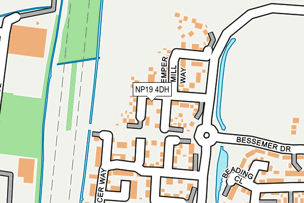 NP19 4DH map - OS OpenMap – Local (Ordnance Survey)