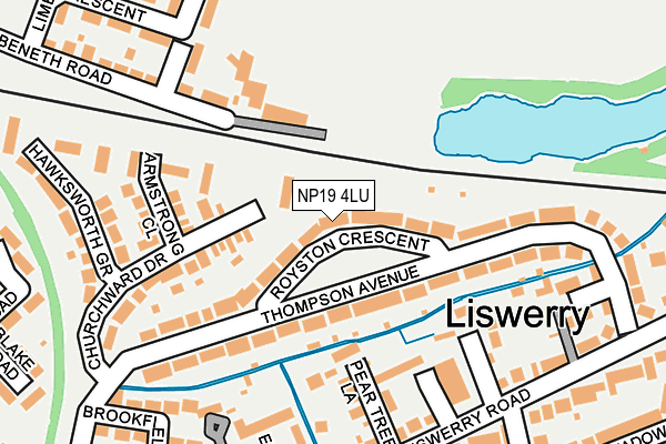 NP19 4LU map - OS OpenMap – Local (Ordnance Survey)